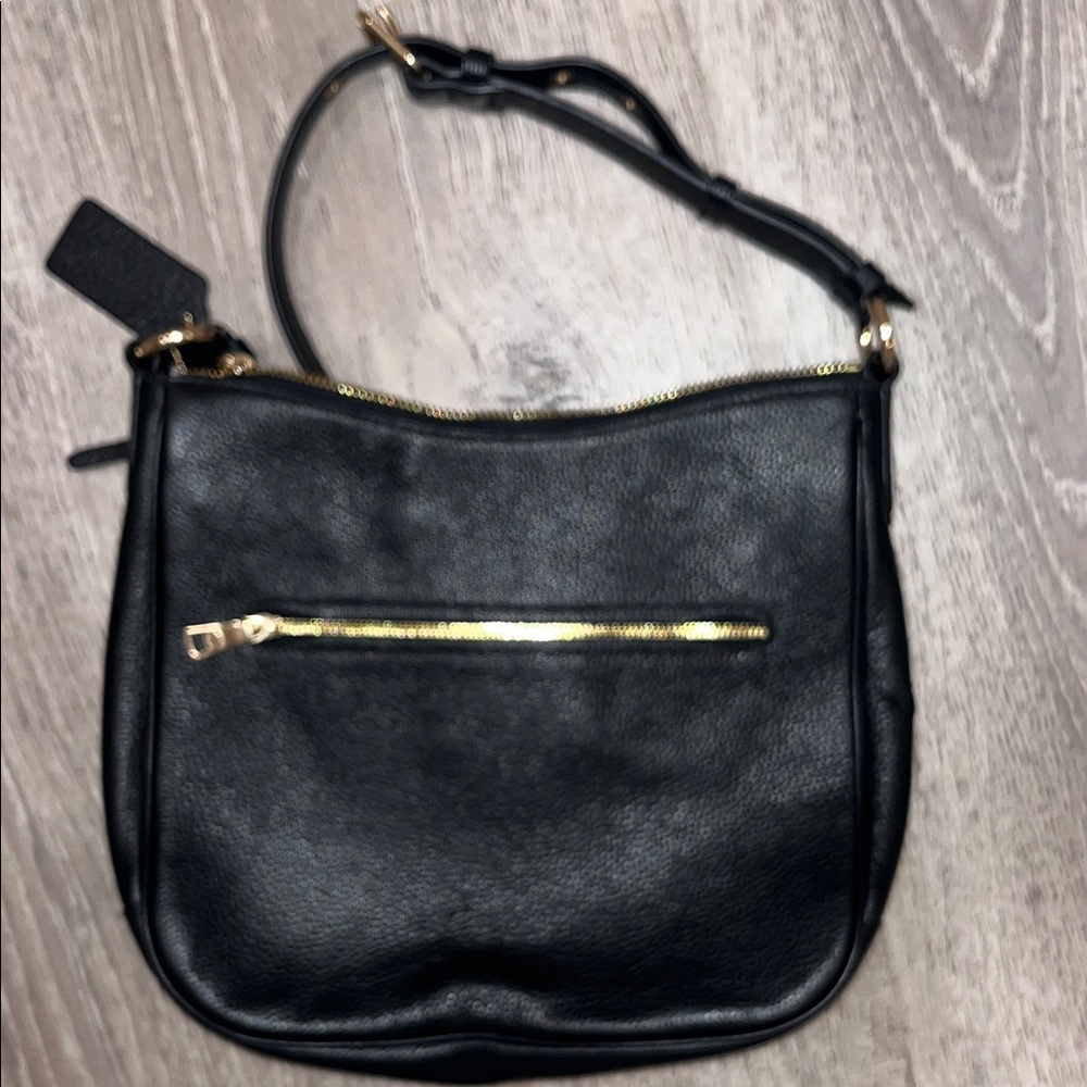 Coach Black Pebbled Leather Crossbody Bag - Picture 6 of 7